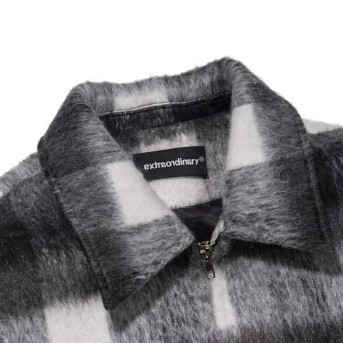 CHECK BLOUSON BLACK