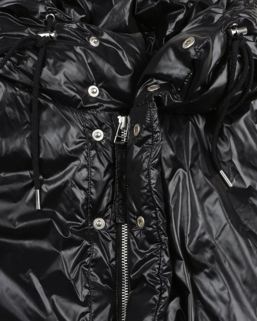 OVERSIZED M65 HOOD SHORT DOWN PARKA GLOSSY BLACK