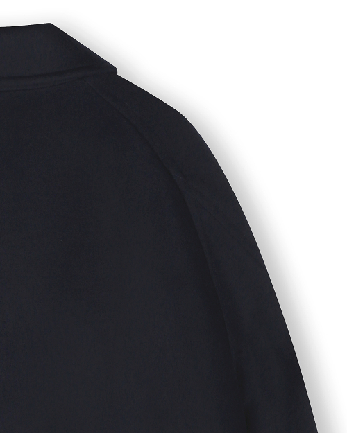OVERSIZED CASHMERE BALMACAAN COAT NAVY