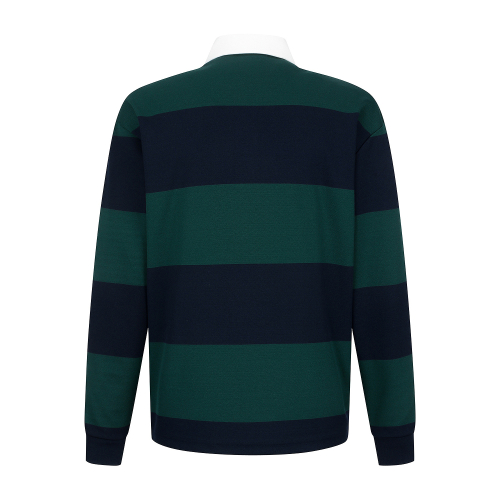 Block Stripe Polo Shirts_D/Khaki (Men)