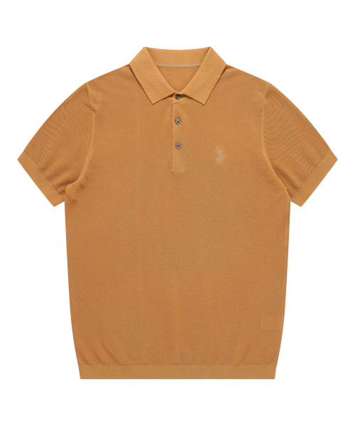 Вязаное поло с коротким рукавом Ochre