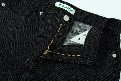 All Black Bootcut Denim Jeans_black