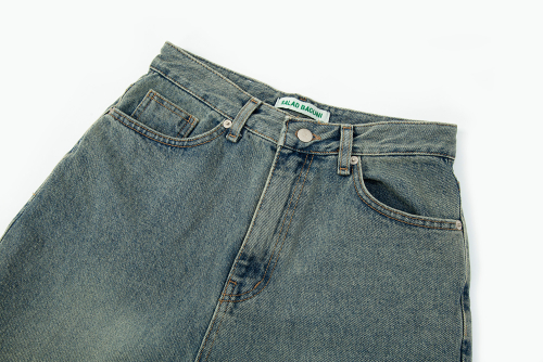 Normal Semi Wide Denim Jeans_vintage blue