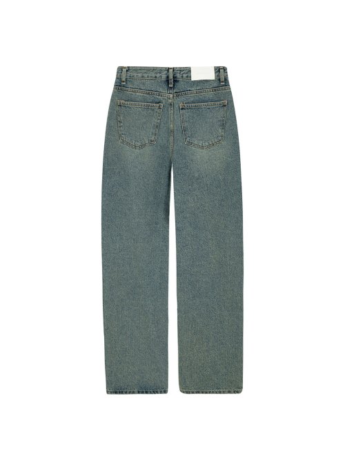 Normal Semi Wide Denim Jeans_vintage blue