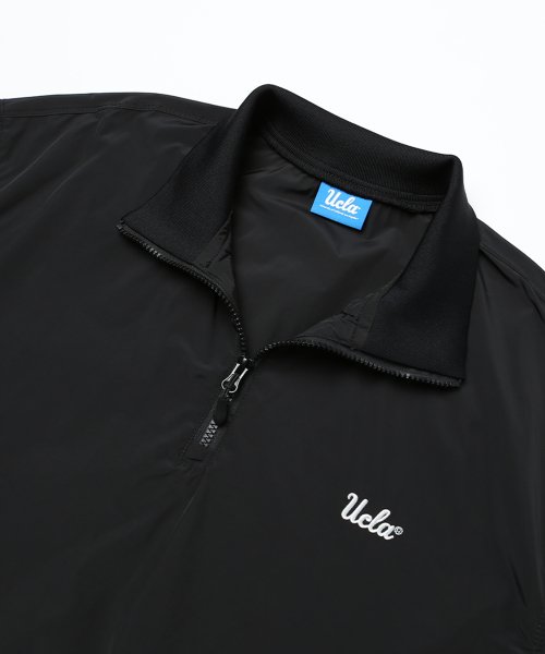 унисекс полузастёгнутая анорак[BLACK](UZ9LT8F_39)