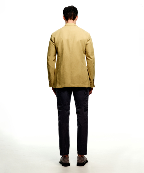 Жакет Linen Blend с внешними карманами Light Yellow