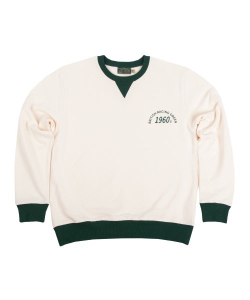 1960 B.R.G Logo Leisure Sweatshirt(Unisex) - Ivory & Green