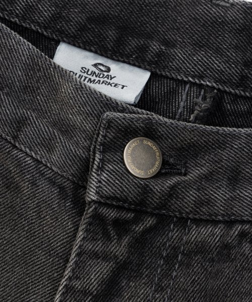 SUN SYMBOL PATCH DENIM