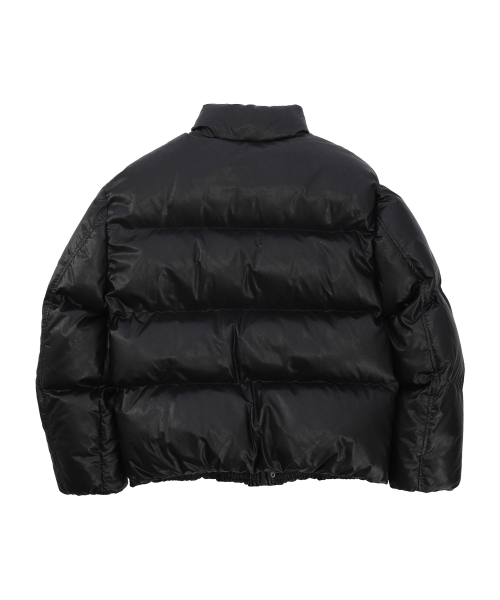 LEATHER PUFFER JUMPER [2 COLOR]