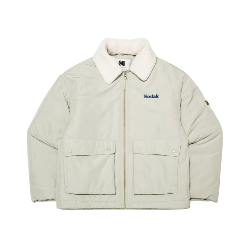 Пуховик-рубашка Essential из флиса BEIGE