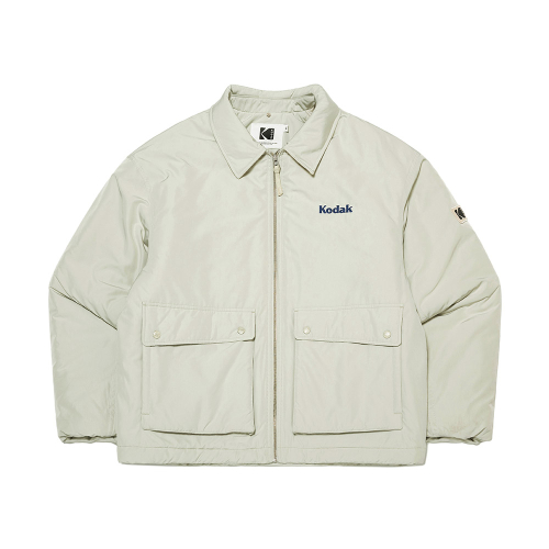 Пуховик-рубашка Essential из флиса BEIGE
