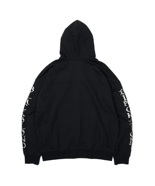 Худи на молнии с металлическим логотипом Vivid Ancient (Black)