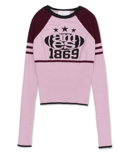 COLOR BLOCK KNIT PINK (AM2DFFK601A)