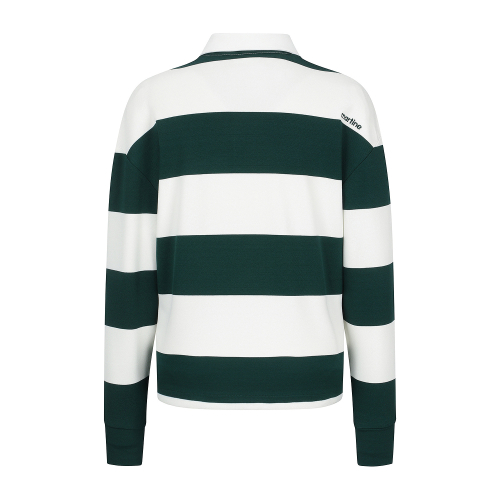 Block Stripe Polo Shirts_D/Khaki