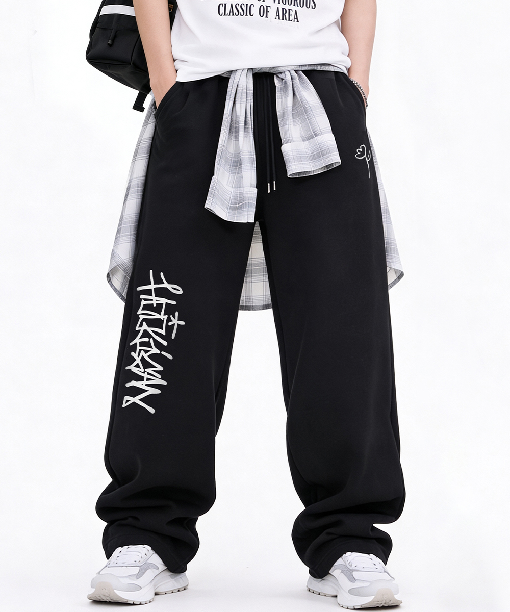 [ATW x HOOLIGAN] Logo Wide Banded Waist Pants