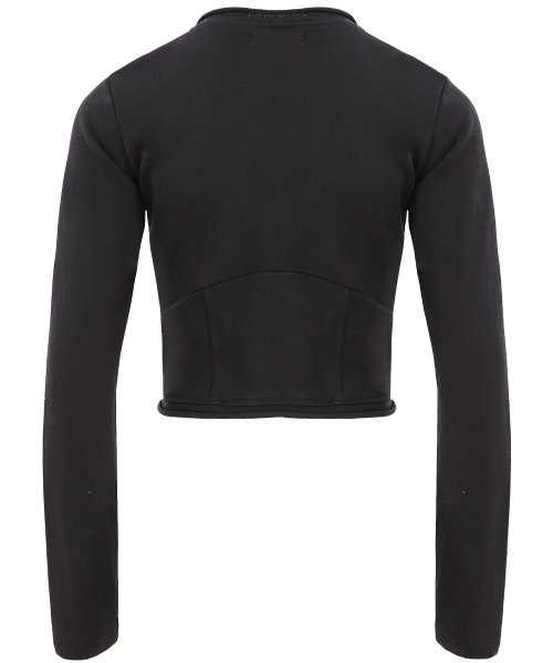 COIL CARDIGAN IN BLACK (кардиган на молнии)
