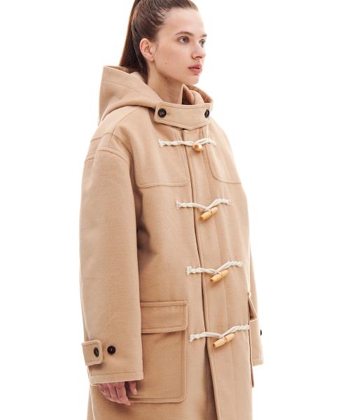 MUSINSA ARCHIVE BOLD AB LONG DUFFLE COAT BEIGE