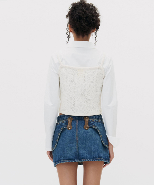 CROCHET LACE VEST