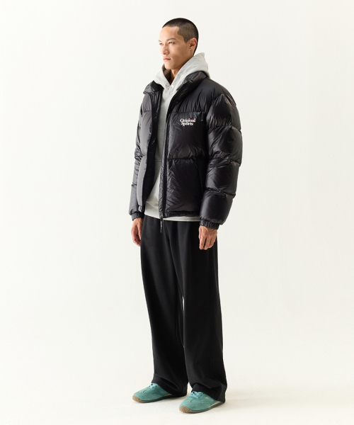 WIDE SWEAT PANTS BLAK