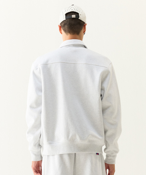SWEAT ZIP-UP JACKET LTGY