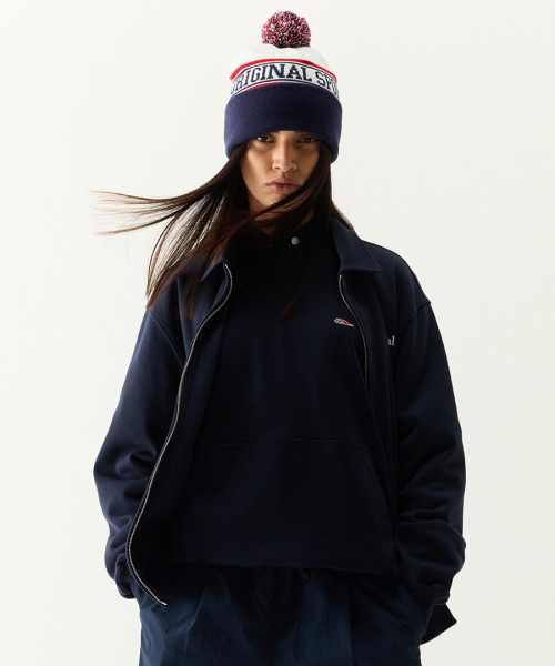 SWEAT ZIP-UP JACKET NAVY