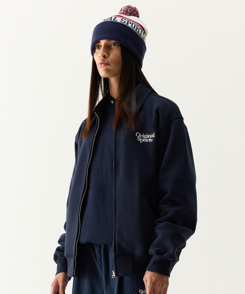 SWEAT ZIP-UP JACKET NAVY