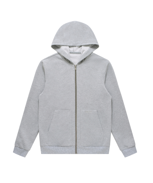 Худи на молнии 2-way с логотипом (Grey)