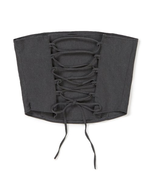 Джинсовый бюстье на шнуровке Ella [CHARCOAL]