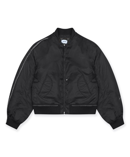 MULTI ZIPPER MA-1 JACKET [BLACK]