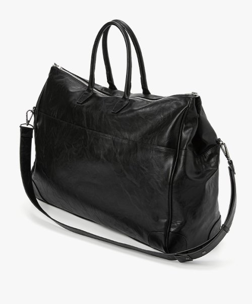 【LEMARD】Cracked Leather Bowling BagBlack