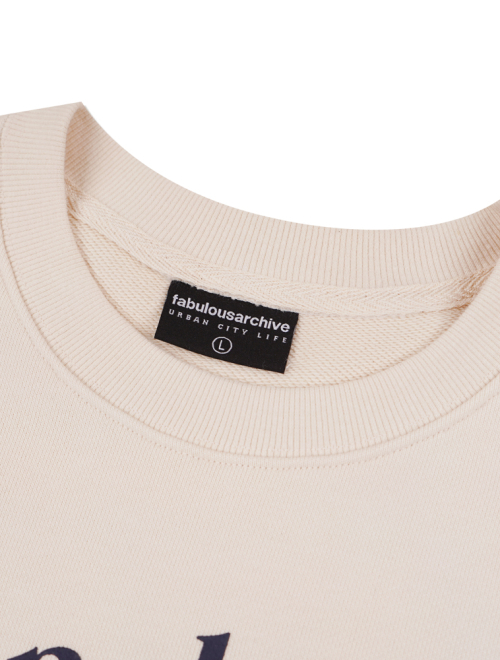 Свитшот UNISEX Maison Retriever Patch Heavy Terry Cream (FCD3TS802M)