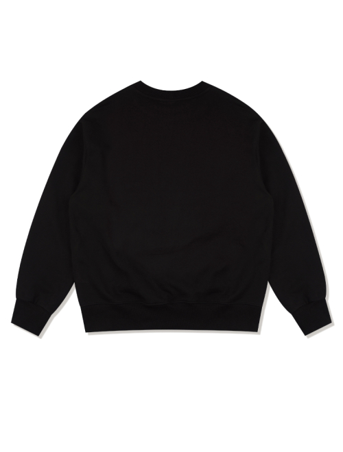 UNISEX свитшот из плотного трикотажа с нашивкой ретривера, Black (FCD3TS802M)