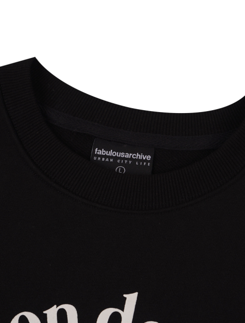 UNISEX свитшот из плотного трикотажа с нашивкой ретривера, Black (FCD3TS802M)