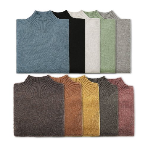 Whole Garment Mock-neck (Red)