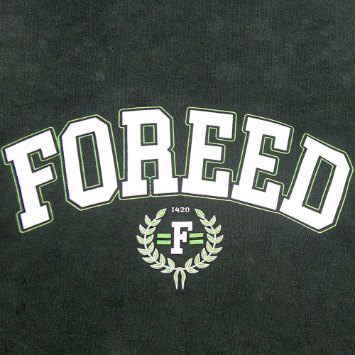 Оверсайз свитшот с арочным логотипом - Green