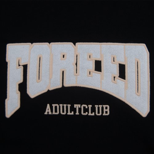 Оверсайз худи Adult Club с контрастными вставками — Black