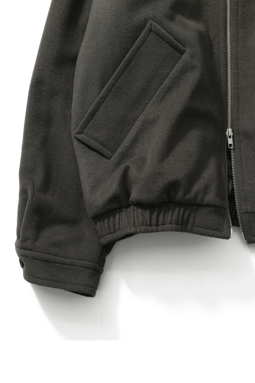 Mayor Wool Blouson Jacket Dark Gray
