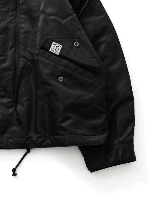 Atomic Nylon Hoodie Parka Black