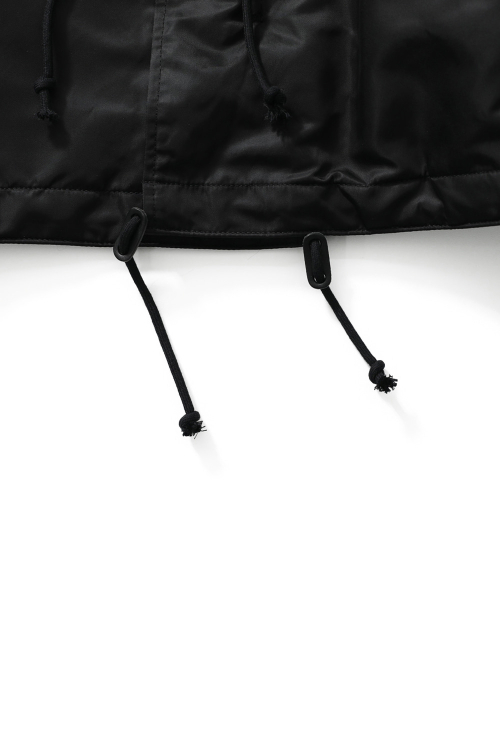 Atomic Nylon Hoodie Parka Black