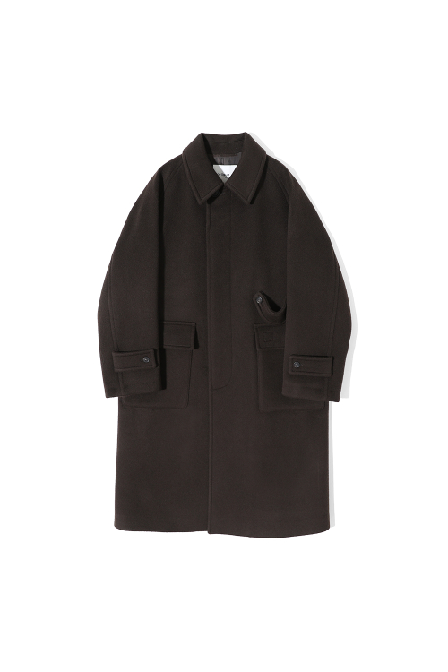Winterport Wool Coat Dark Brown
