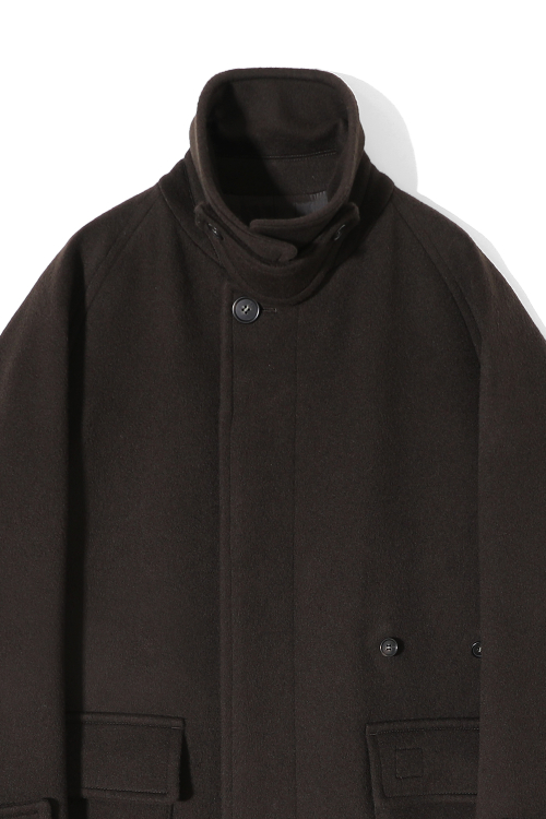 Winterport Wool Coat Dark Brown