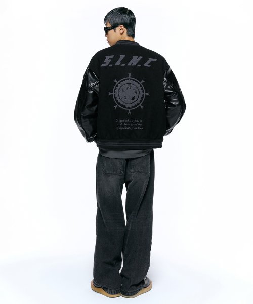 Куртка varsity с вышивкой BLACK