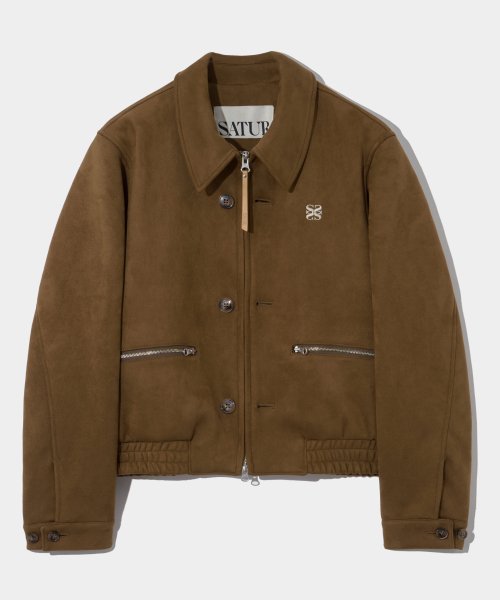 stussy suede welding jacket