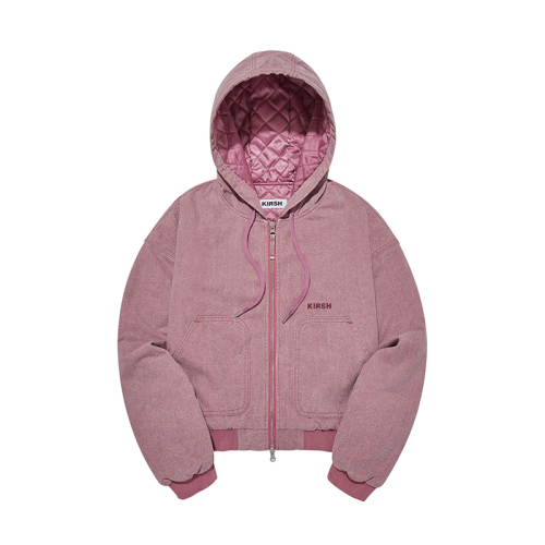Джинсовое худи на молнии PINK