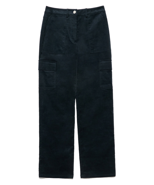 Вельветовые брюки карго [NAVY]
