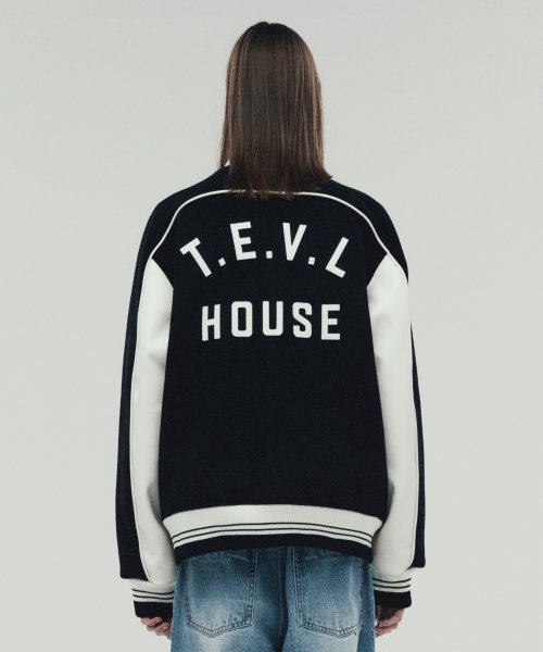 WOOL VARSITY JACKET BLACK (VH2DWUB901A)