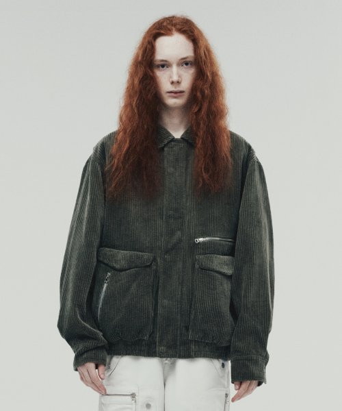 CORDUROY BLOUSON KHAKI (VH2DFUB930A)