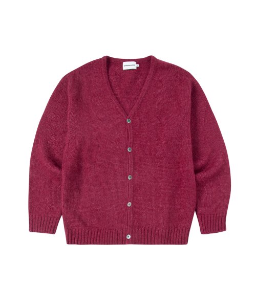 MOHAIR CARDIGAN BURGUNDY (VH2DFUK680A)