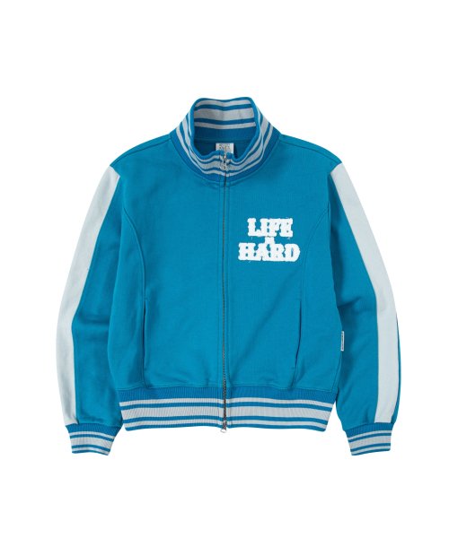 LIFE IS HARD FULL ZIP SWEATSHIRT BLUE (VH2DFUM482A)