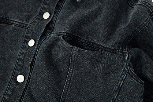 Case Cropped Denim Jacket_black